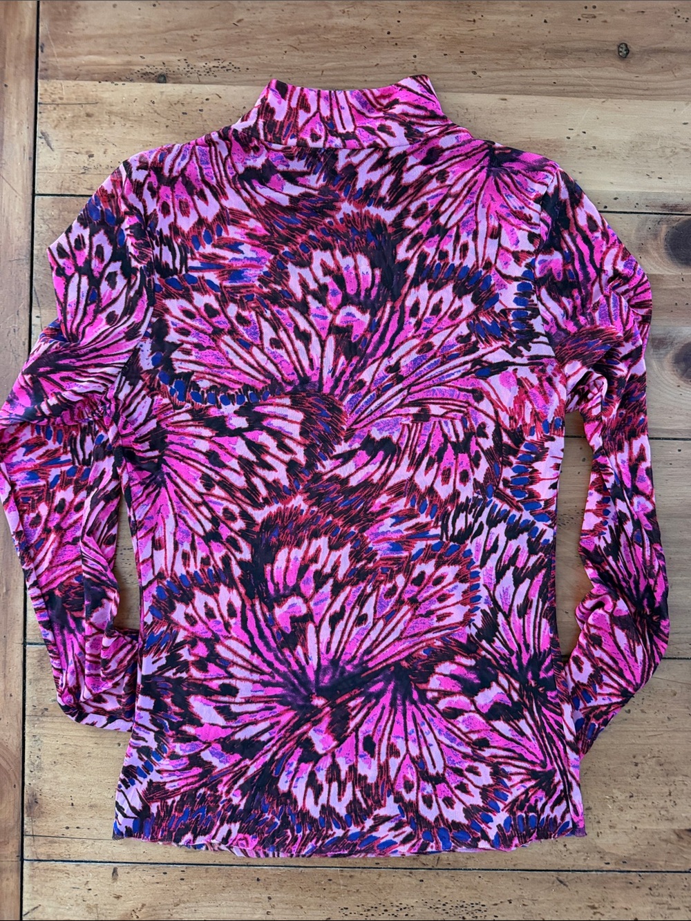 AFRM Mock Neck Mesh Top size L - Picture 3 of 11
